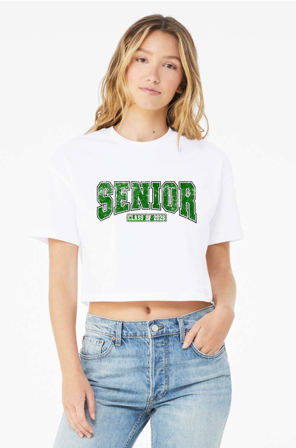 Retro Senior Class of 2026 Women’s Jersey Crop Tee