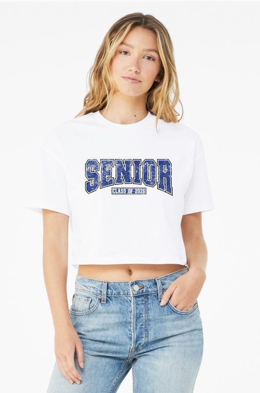 Retro Senior Class of 2026 Women’s Jersey Crop Tee