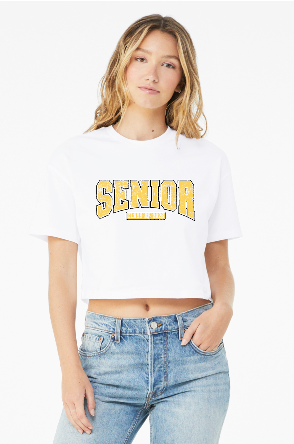 Retro Senior Class of 2026 Women’s Jersey Crop Tee